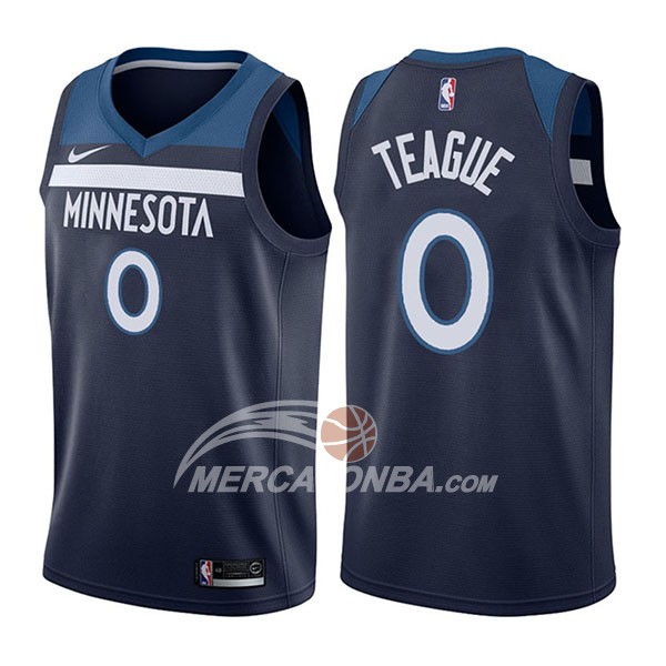 Maglia NBA Minnesota Timberwolves Jeff Teague Icon 2017-18 Blu